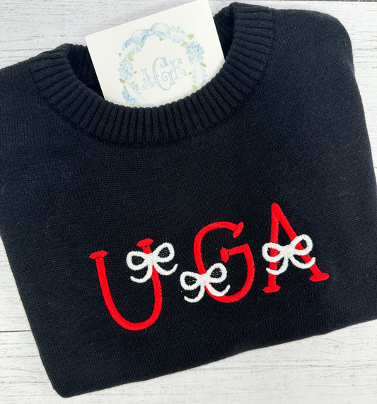 UGA - bow font